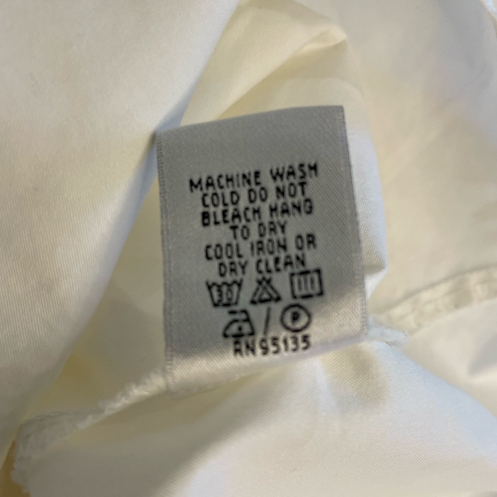 Lafayette 1448 New York off White Ruffle Short Sleeved Blouse size 12 - Picture 11 of 11